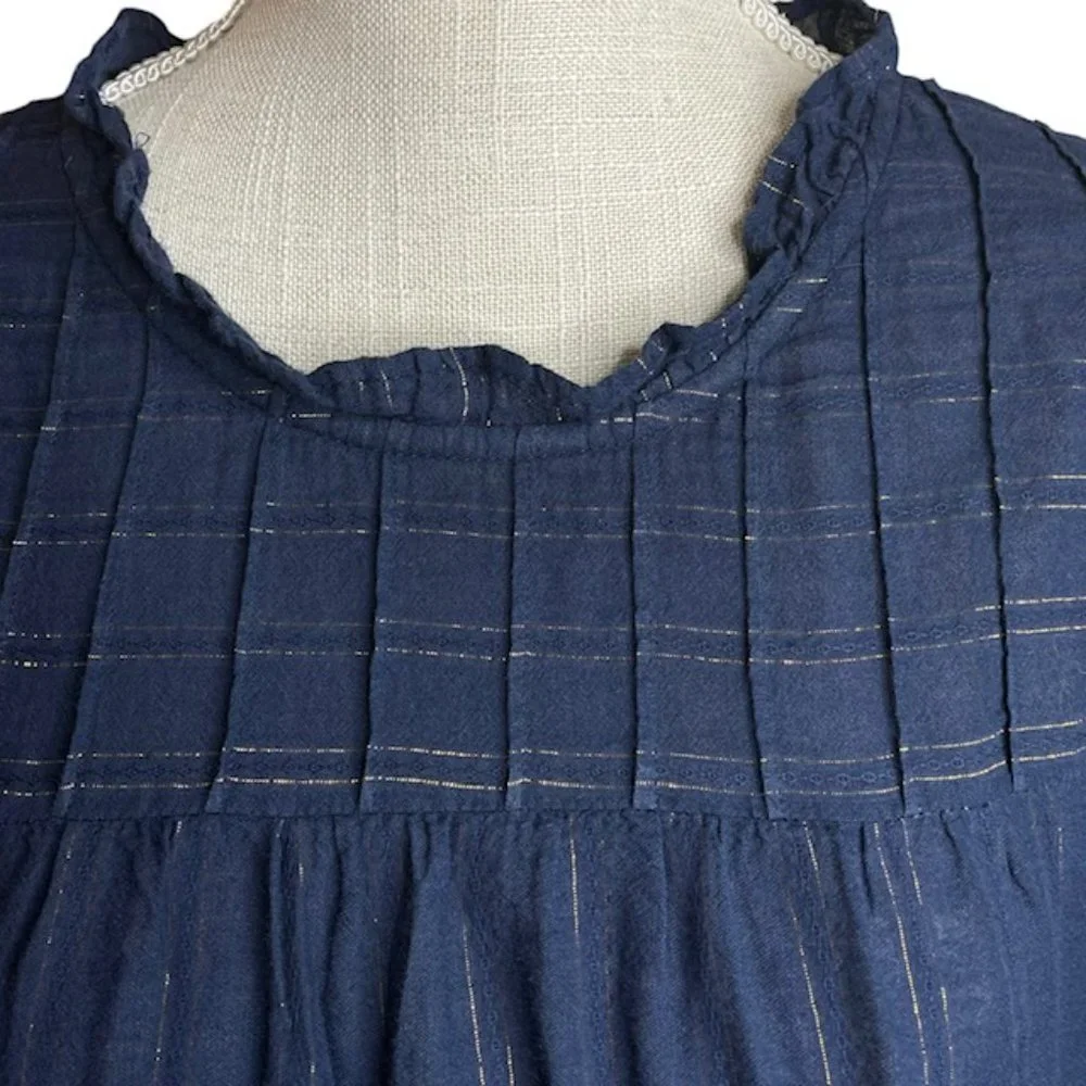 Anthropologie Navy Blouse - Picture 6 of 10